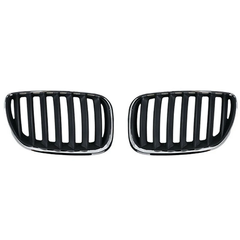 

1 Pair Car Front Hood Bumper Kindey Grille Grill for-BMW X5 E53 2004-2006