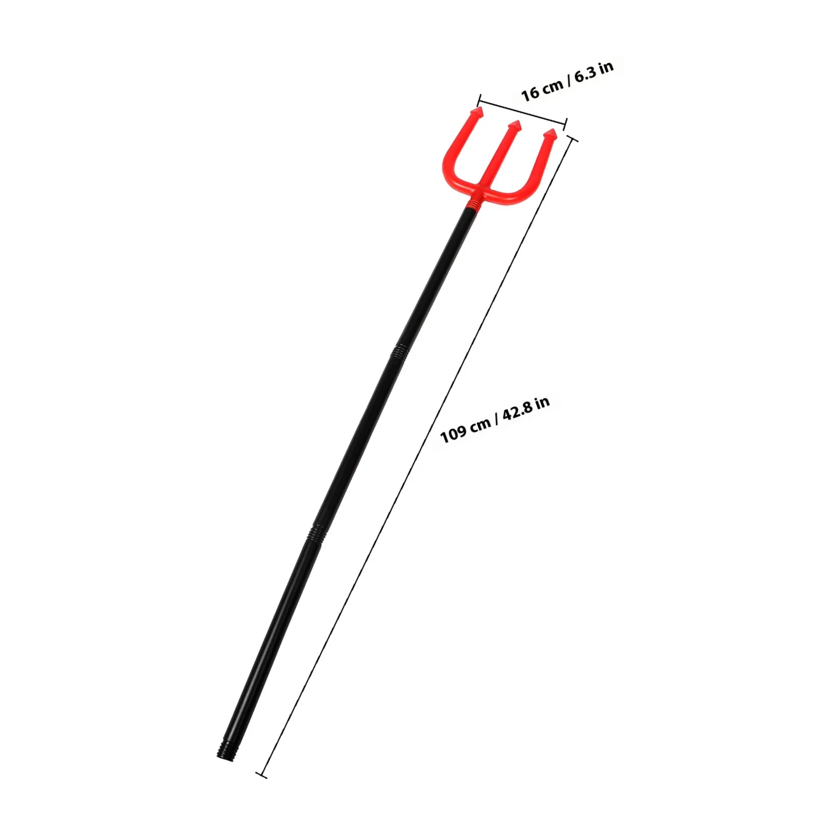 Plastic drietand prop voor Halloween Party Creative Kids Cosplay accessoire Compact licht veilig ontwerp voor kostuum carnaval