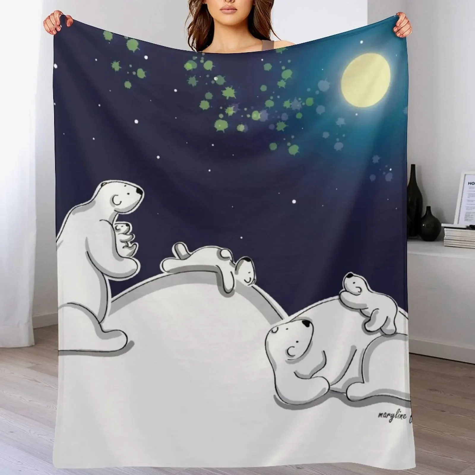 

New Under the stars Throw Blanket Tourist Flannels Sofas Luxury Designer Blankets