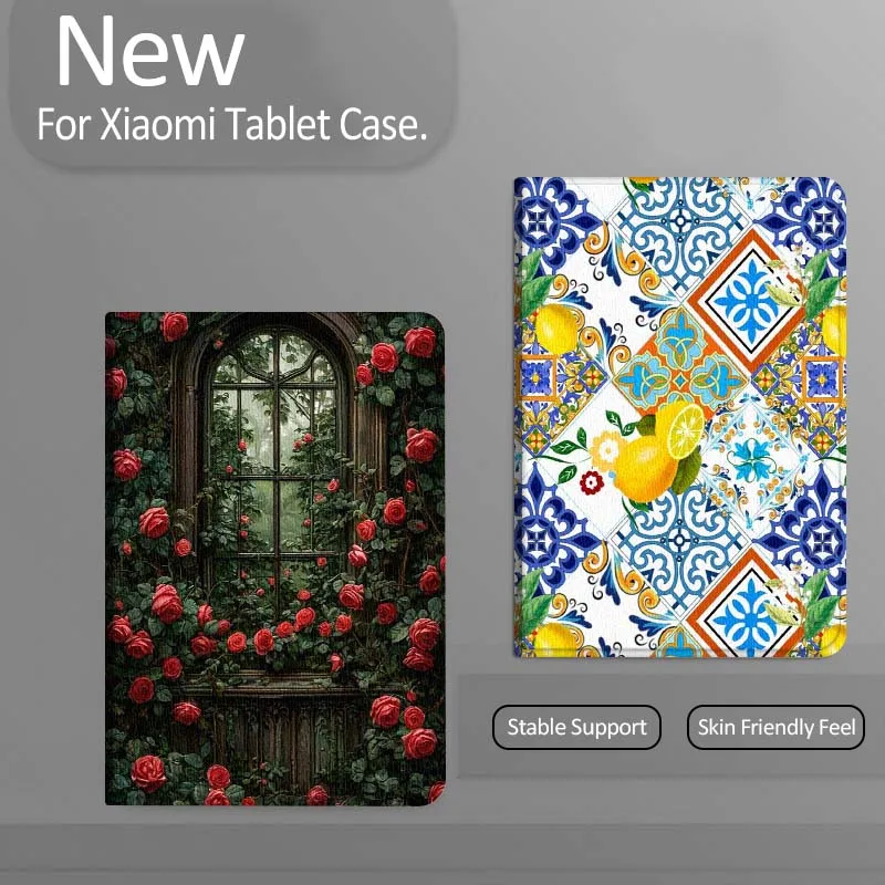 

Чехол для планшета с цветочным узором и лимонами для Xiaomi Redmi Mini Pad SE K 2 4 5 6 7 8 2023 2025 11 8.8 11.2 10.1 Pro