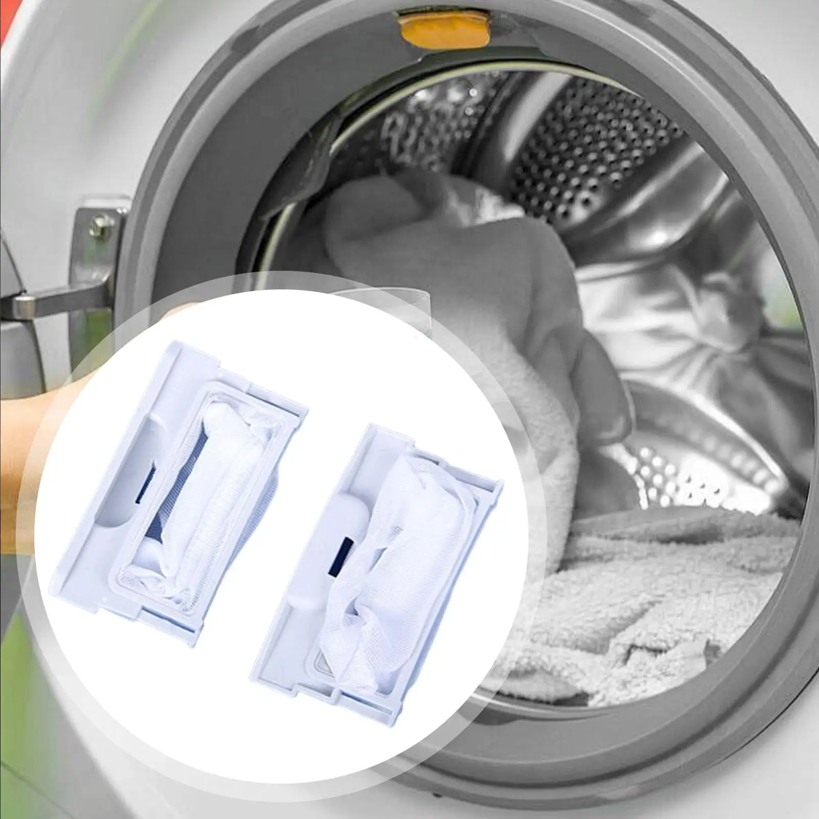 2X Waste Filter Parts Garbage Removal Net Easy To Install Washer Lint Filter For Es-45V5-Jr Es-T44D-W Es-B43-H ES-44V6--image