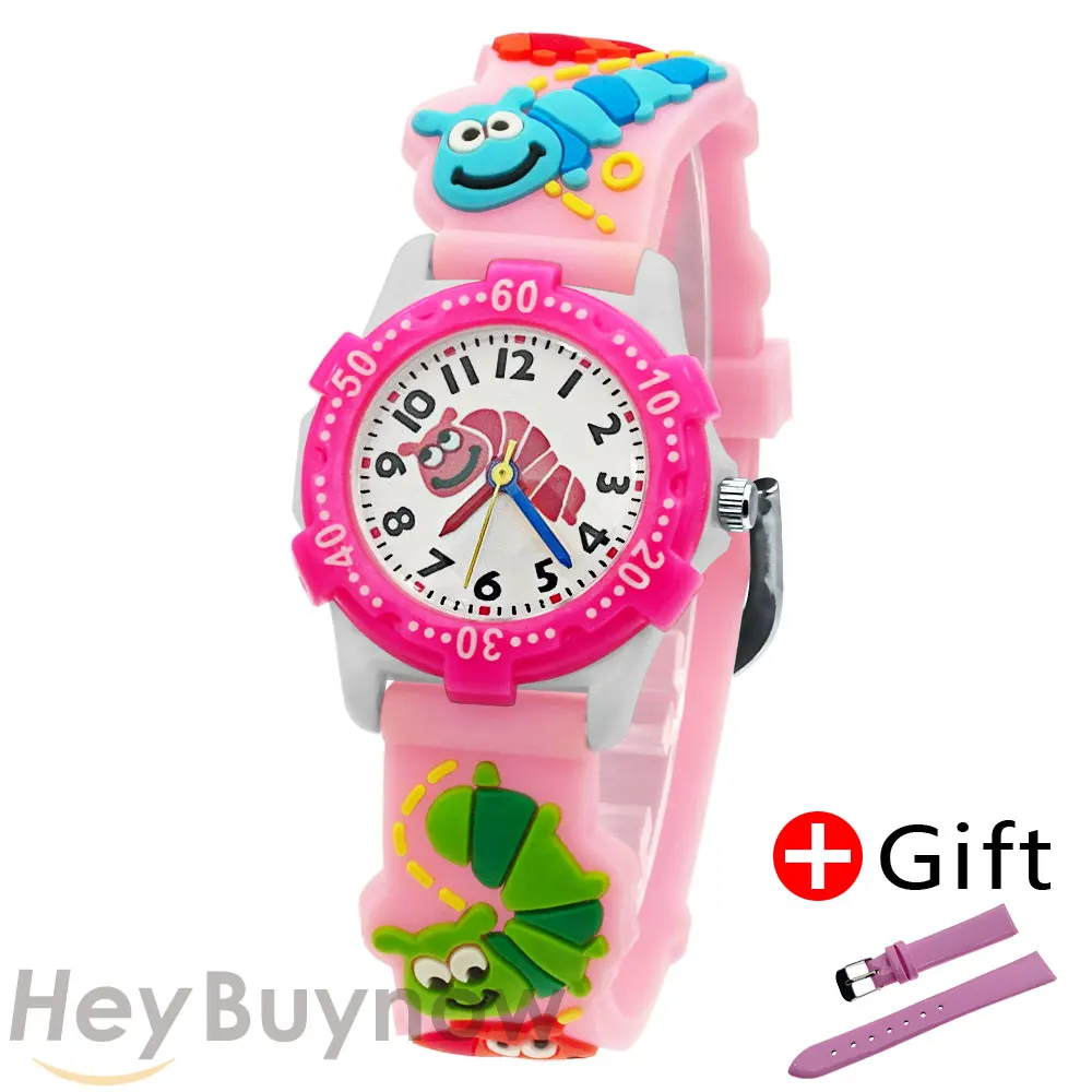 جديد الكرتون الطلب مضيئة كوارتز ساعة عادية الرياضة تدوير لطيف بيبي بوي فتاة ساعة السنة الجديدة هدية Relogio Infantil