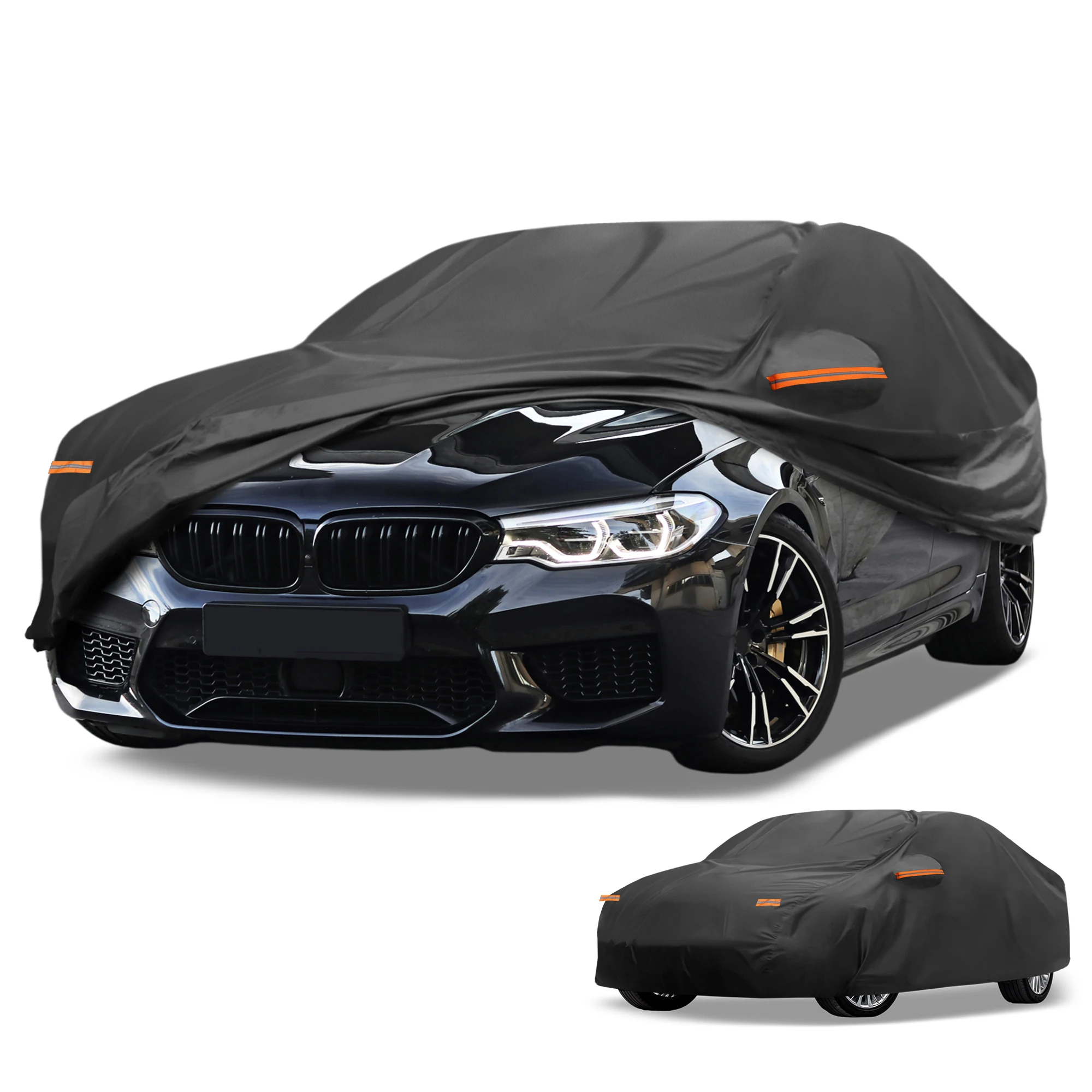 

Автомобильный чехол Motoforti, водонепроницаемый, всепогодный для BMW 2 серии, седан, черный 210D-PU