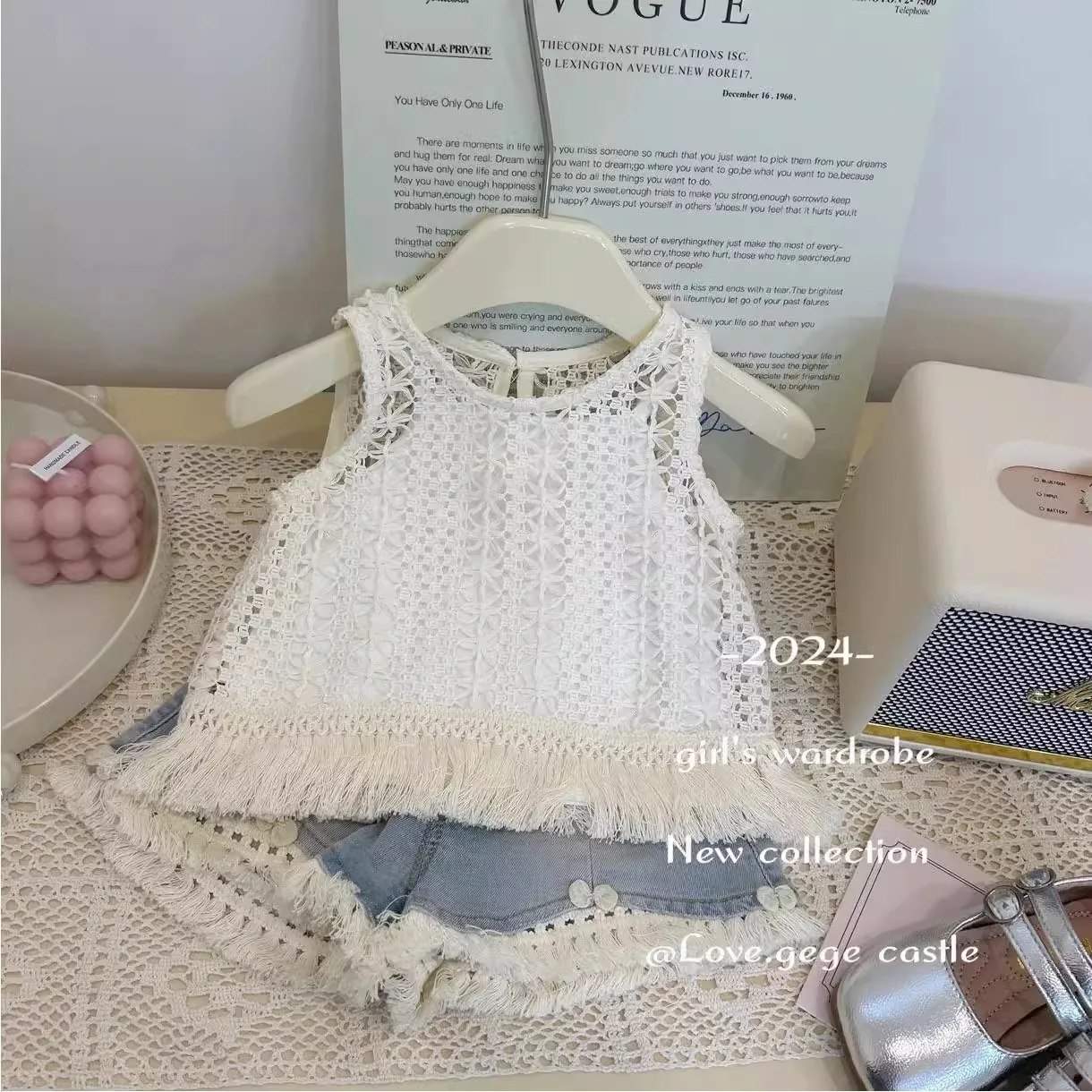 Chic 2PCS SETS Summer Style kids' sets and outfits for Little Girls Roupas Infantil Menina Solid Color Short Sleeve Wear