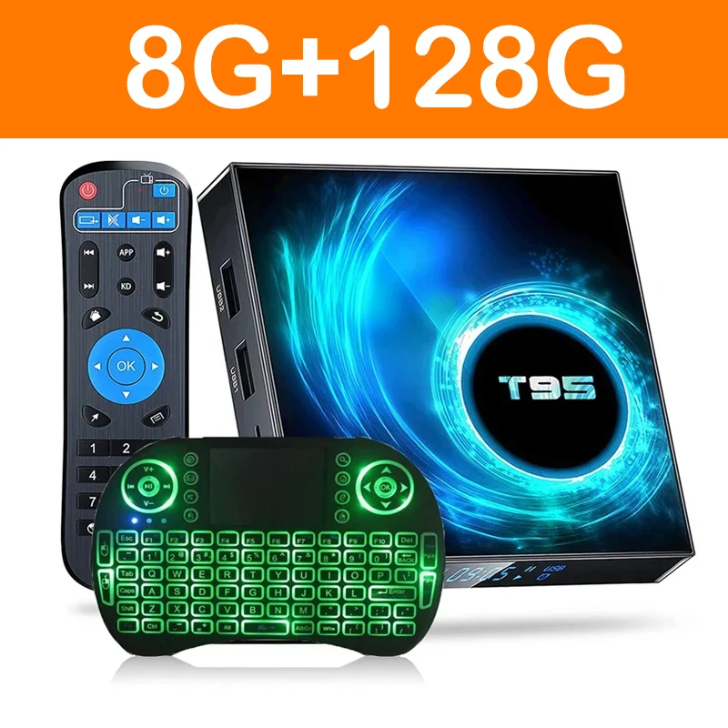 

Smart TV Box T95 Android 14 Allwinner H616 Ram 4GB 8GB Rom 64GB 128GB Double Wifi 2.4G&5G AV1 6K Video Media Player PK X96 H96