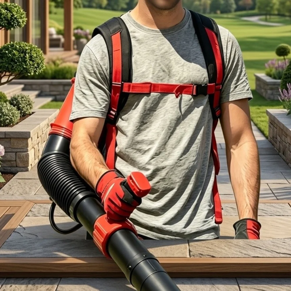 Replacement Blower Strap Leaf Blower Harness Thick Cushioning Pads Wear-resistant Material Comfortable Backpack Blower Strap