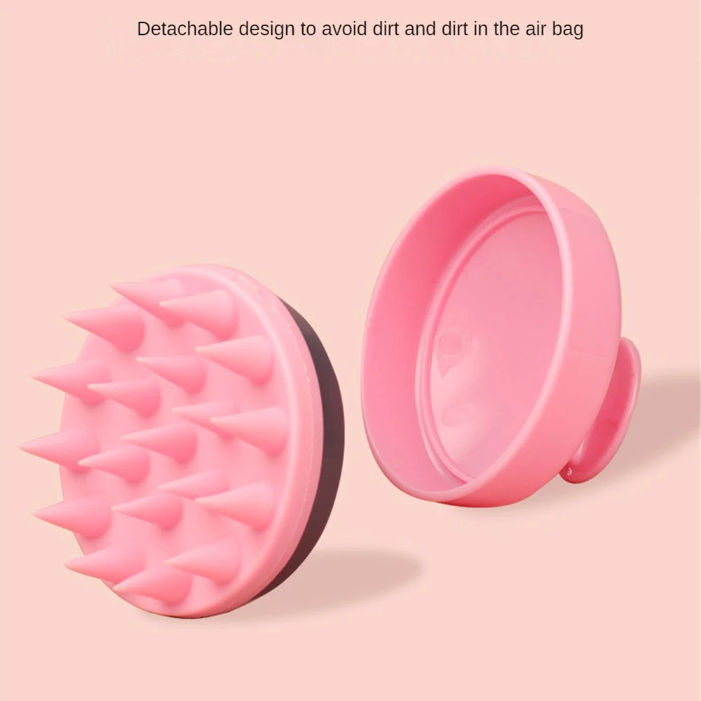 Peigne de Énergie en Plastique et Silicone, pour Nettoyer le Cuir oral elu, Poils Florus, Tête Moussante Facile, Brosse à Shampoing, pour le Bain