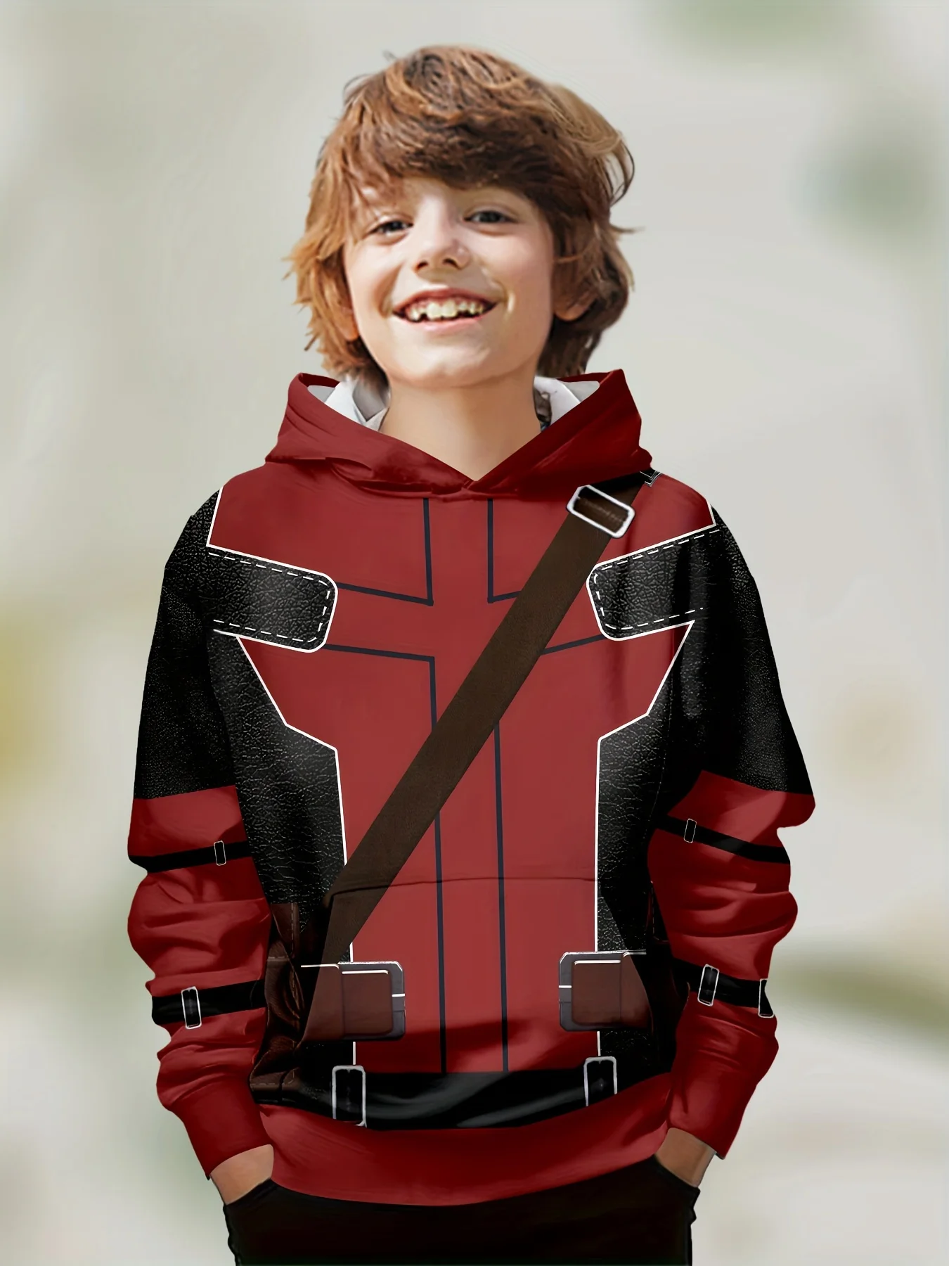 Kinder Kleidung Jungen Hoodies Langarm 3D Druck Kinder Frühling Herbst Kleidung Casual Stilvolle Outdoor Jungen Kleidung Pullover Tops – Detail 11