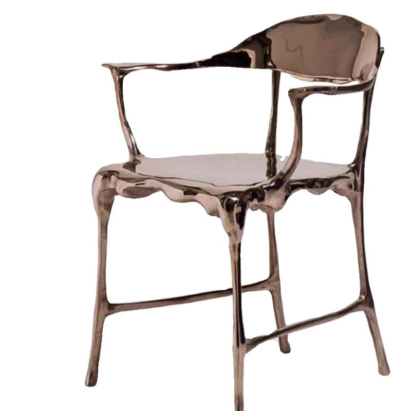 

Brass cast dining chair