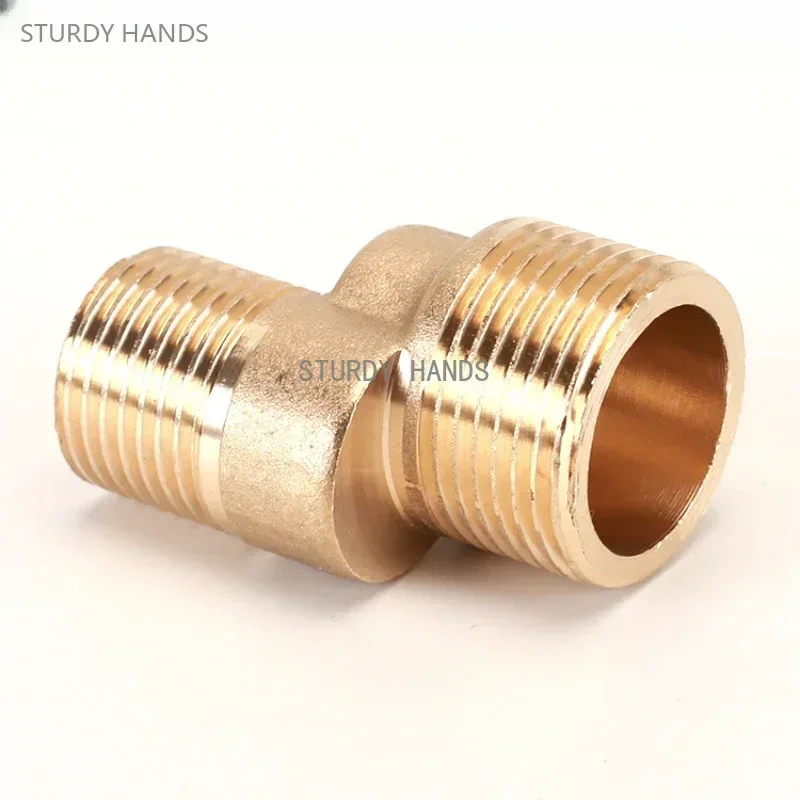 2PCS Brass Shower Faucet Accessories Shower Thickened Variable Diameter Eccentric Turning Foot Bend Angle Joint