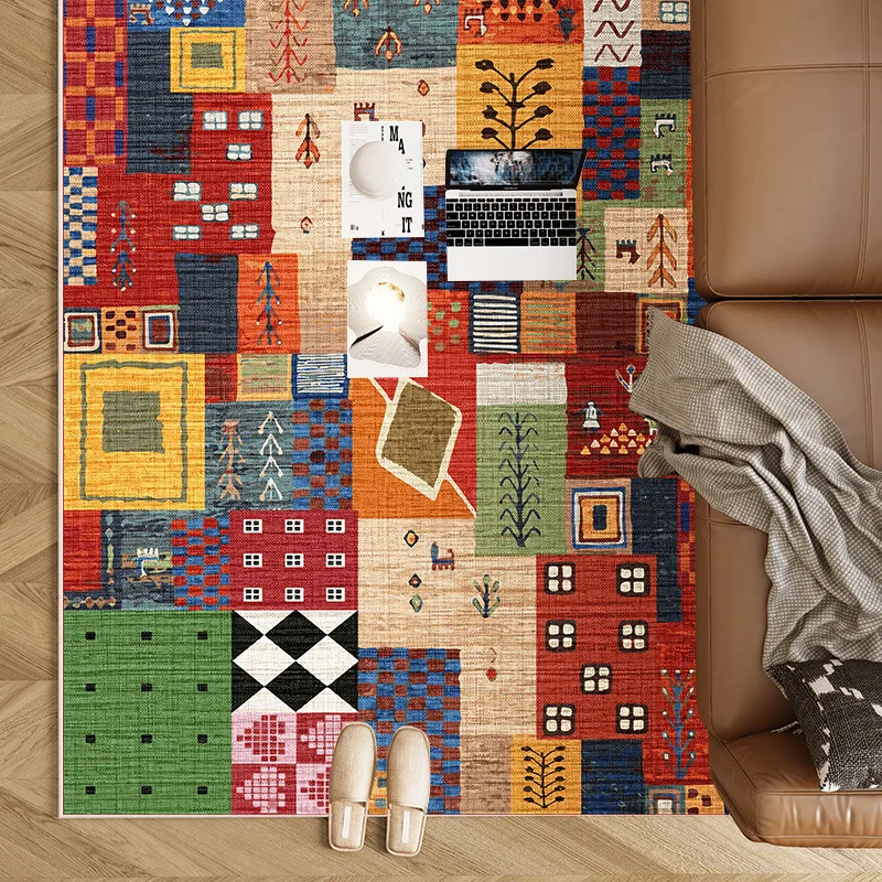 Dopamine retro bedroom bedside ethnic style sofa floor mat