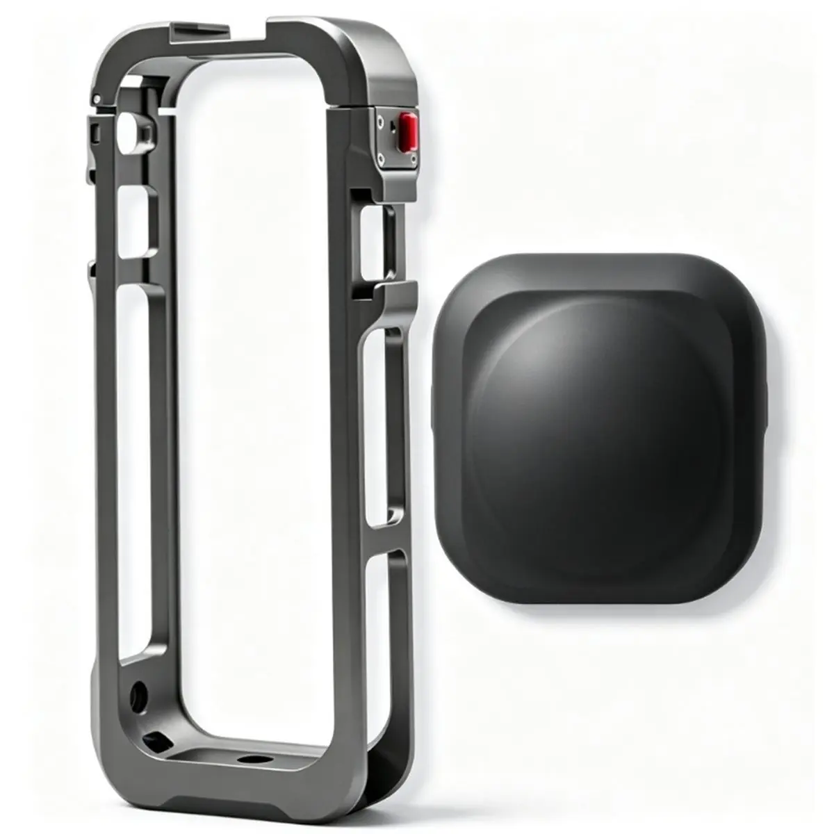 Aluminum Alloy Protective Case for X5 with Silicone Lens Guard Cap,Built-in Cold Shoe Mounts & 1/4