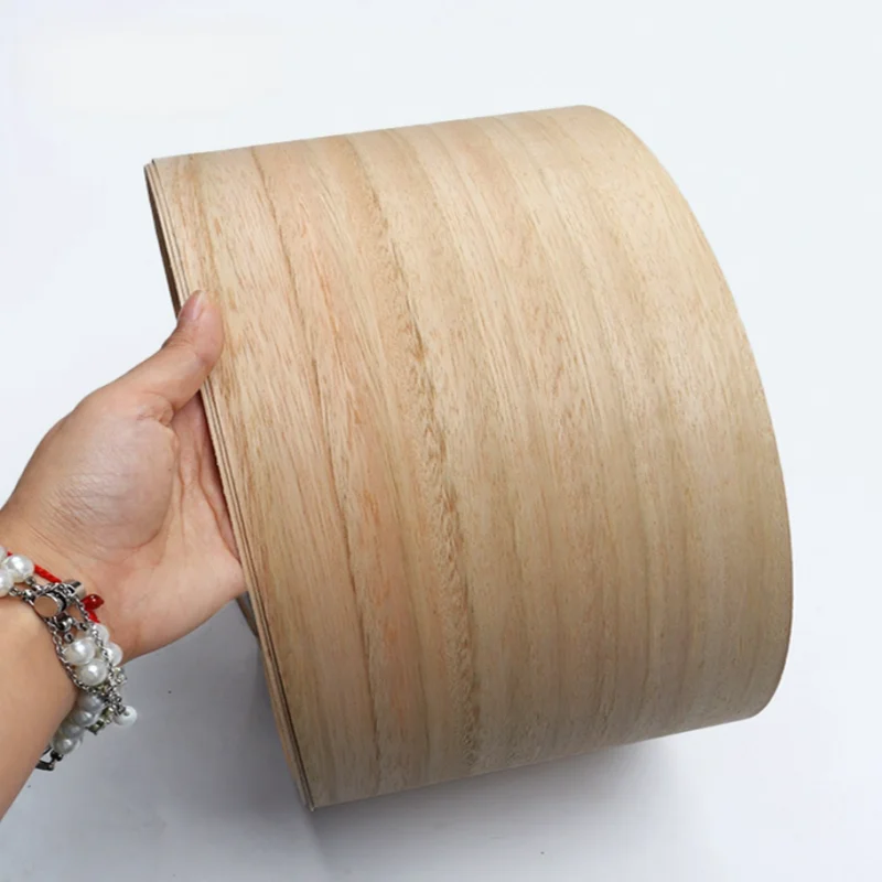 0.5mm Eucalyptus Solid Wood Veneer Sheets Natural Color for DIY Table Top Woodworking Cabinet Door Decor Panels L:250X13cm