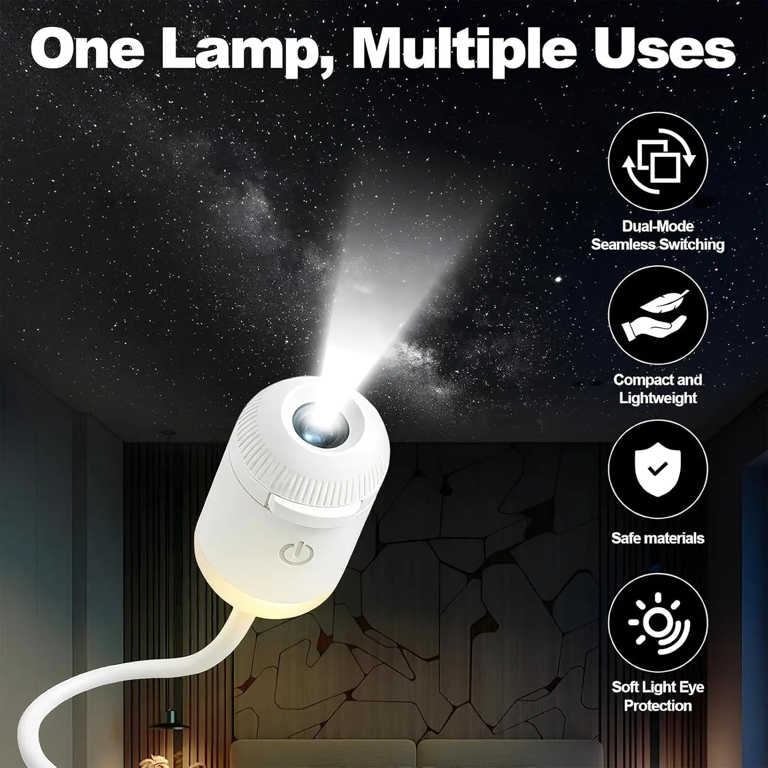 USB Starry Sky Projection Light Portable Galaxy Night Lamp for Bedroom Ceiling Romantic Atmosphere Decoration Nightlight image 5