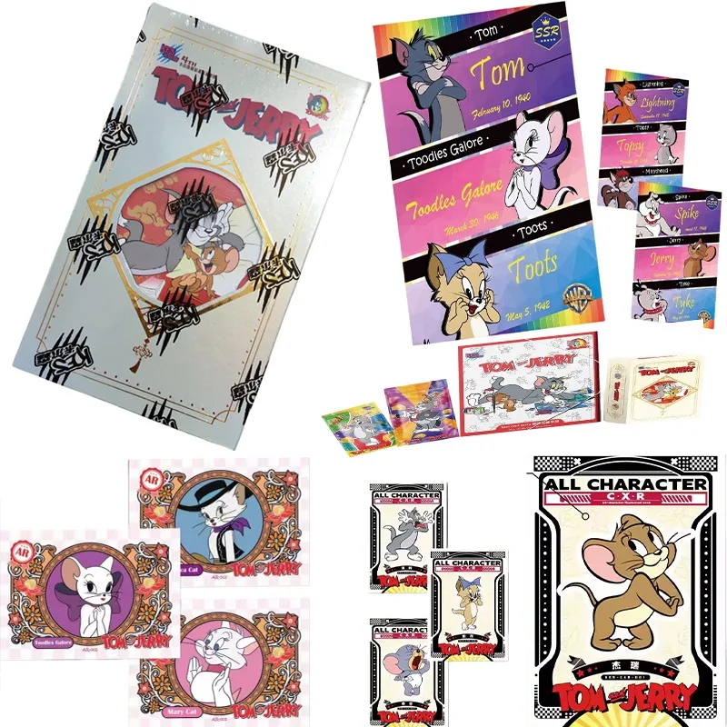 

Card Fun Genuine Tom and Jerry Cards Joyful New Year Celebration Collection Card Limited Edition Anime Themed Holiday Gifts Toys