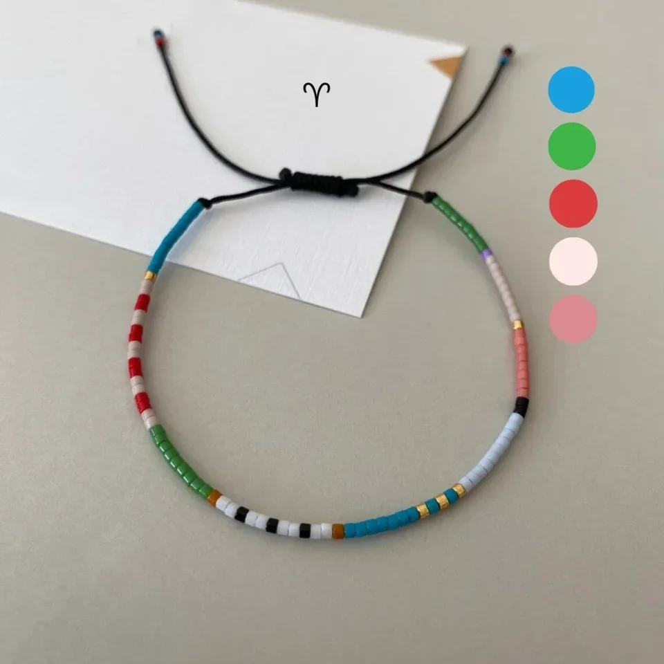 

Colorful Y2k Beaded Bracelet for Women Handmade Jewelry Gift Pulseras Accessory