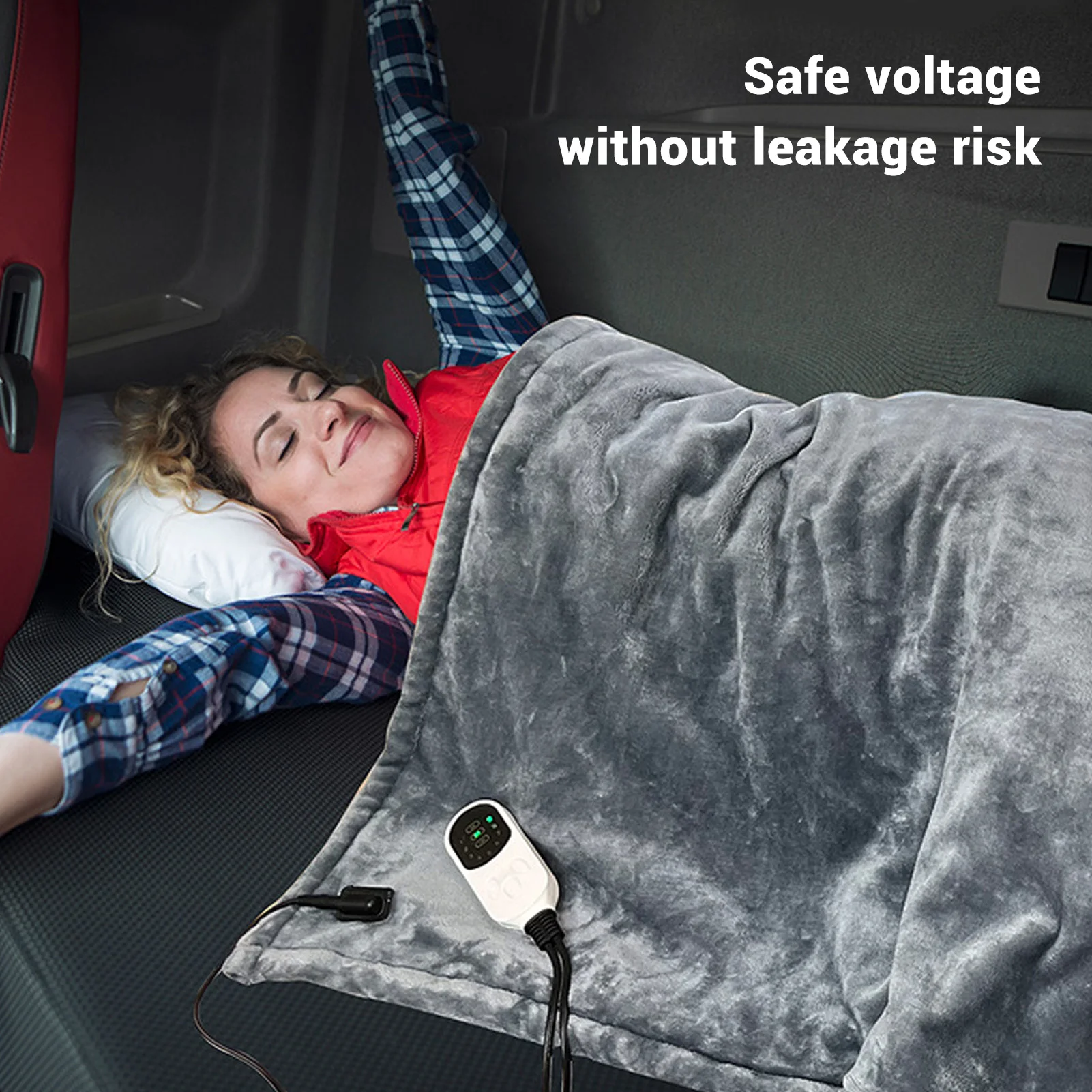 

72 Вт автомобильное одеяло с подогревом, фланелевое одеяло для электромобиля, 12 В, электрическое одеяло для кемпинга, путешествий, кемпинга, автомобильное одеяло с подогревом