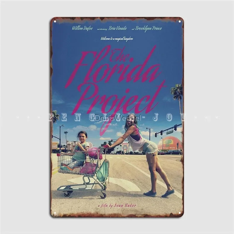 The Florida Project Girls Metal Plaque Poster Cinema Garage Kitchen Designing Plaques Tin Sign Poster