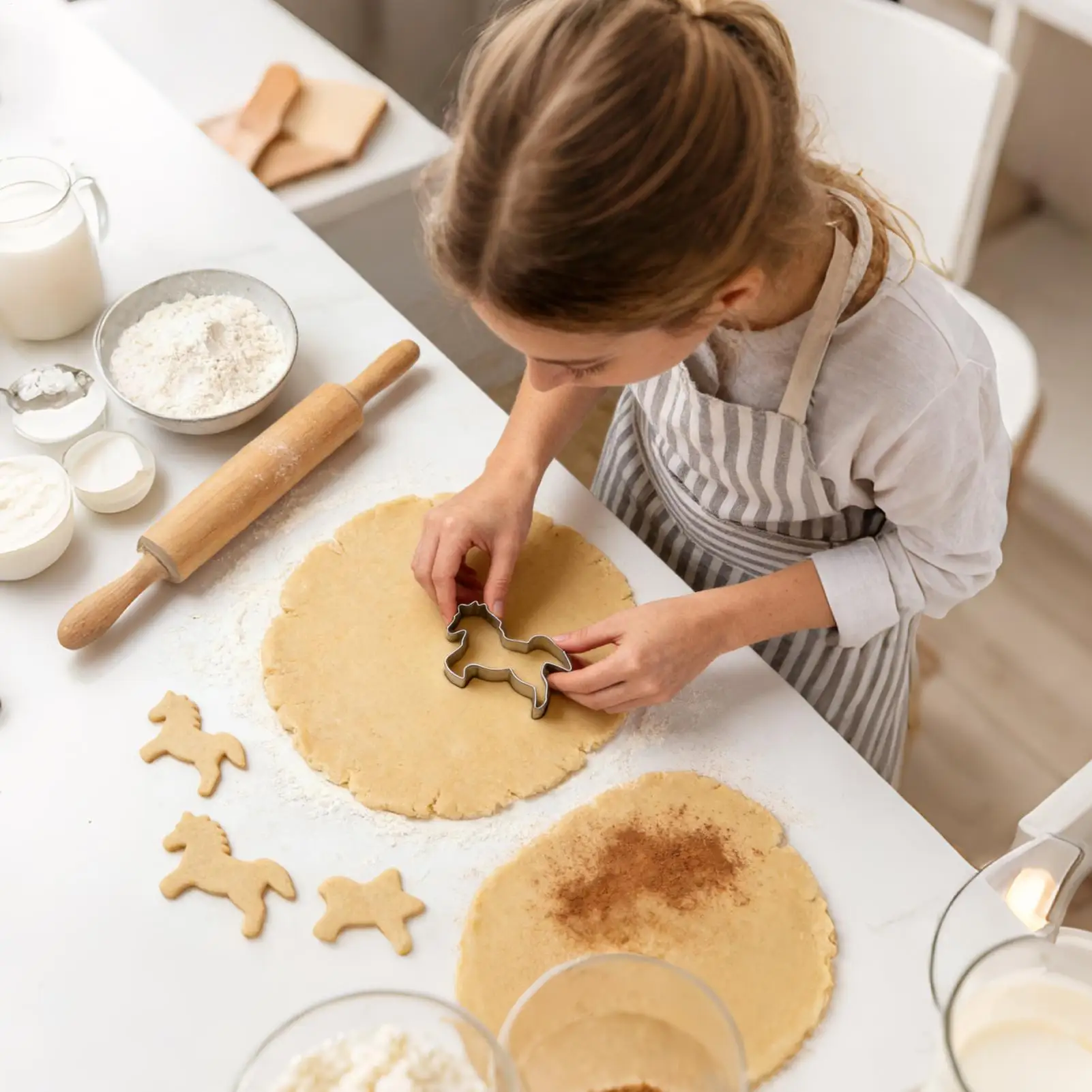 Cookie Cutter Horse Stainless Steel Baking Accessories Animal Pie Crust Cutter For Fondant Bakers Parents Home Party Beginners