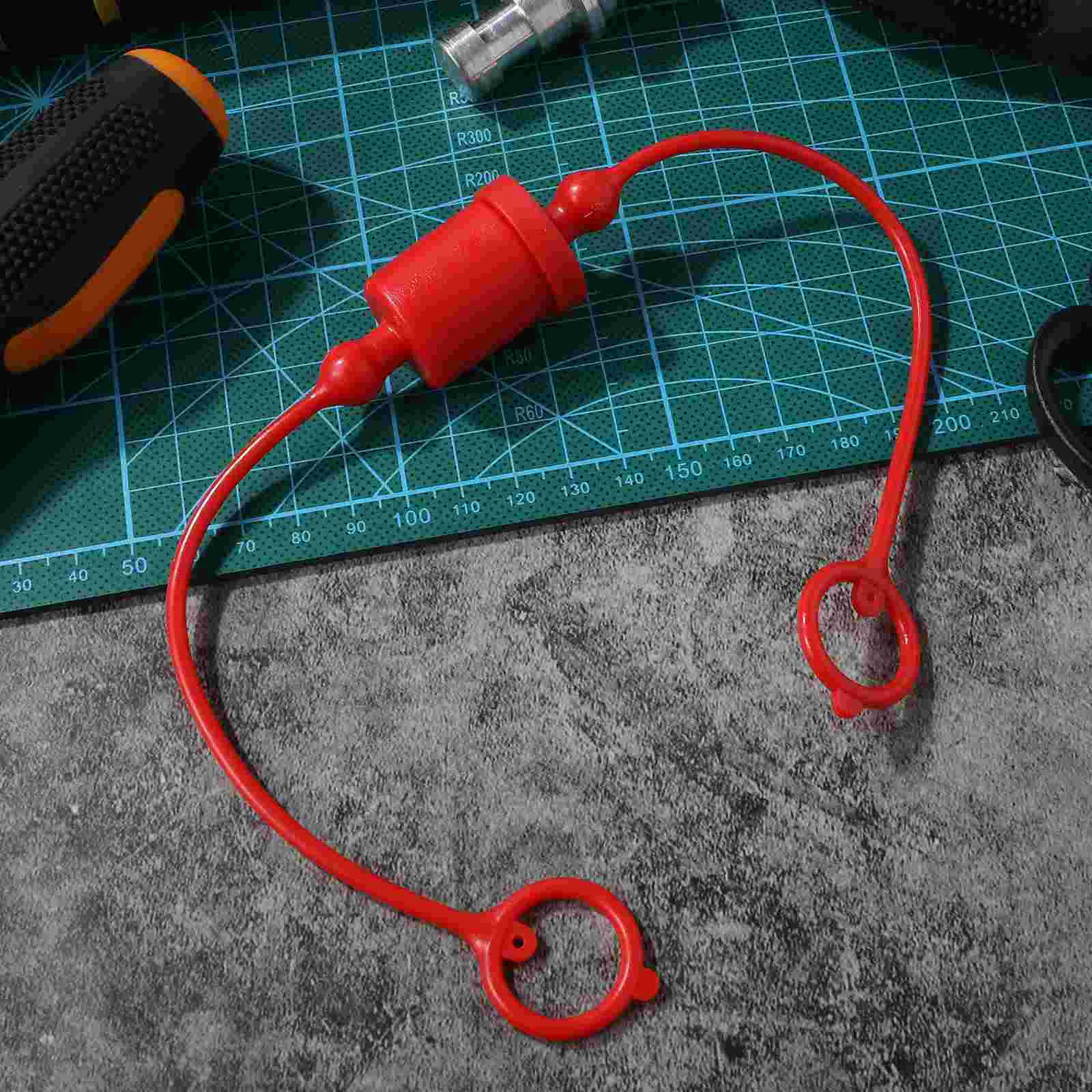 2 Sets Connector Dust Protection Cap Quick Coupler Connections Hydraulic Covers Caps Hose Pvc