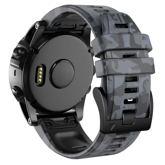 كامو سيليكون حزام Garmin Fenix 6X 7X 7 6 5 5X معصمه 22 مللي متر 26 مللي متر الإفراج السريع حزام 3 HR الياقوت