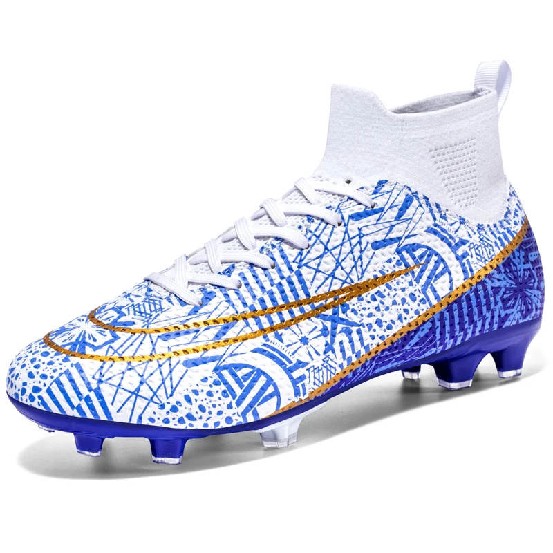 

2024 Hot-Selling Football Boots Men's Soccer Cleats TF/FG Kids Wear-Resistant Training Shoes Outdoor Non-Slip Sneakers Size34-46