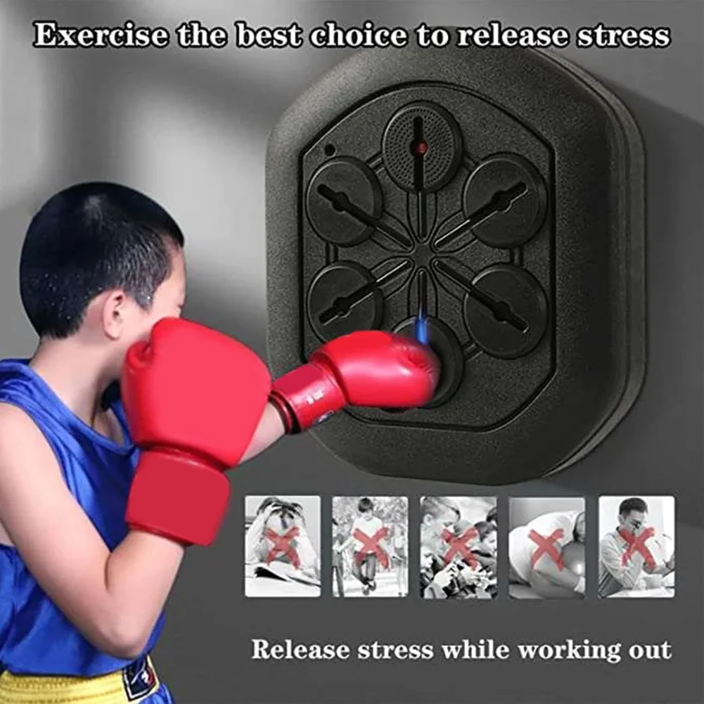 Music Boxing Machine Electronic Boxing Training Machine Reaction Target Rhythm Wall Target Wall Mount Indoor Exercise Equipment