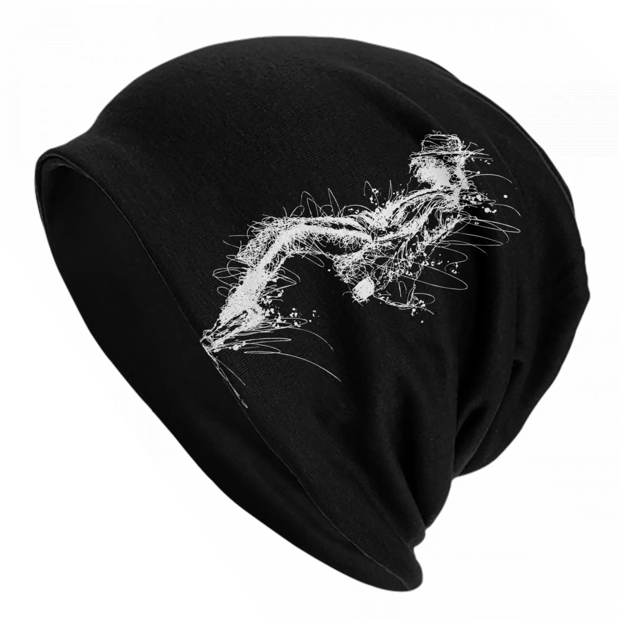 MJ king of pop MoonWalk Scribble Art Bonnet Hat Hip Hop Street Skullies Beanies Hat for Men Women Spring Thermal Elastic Caps