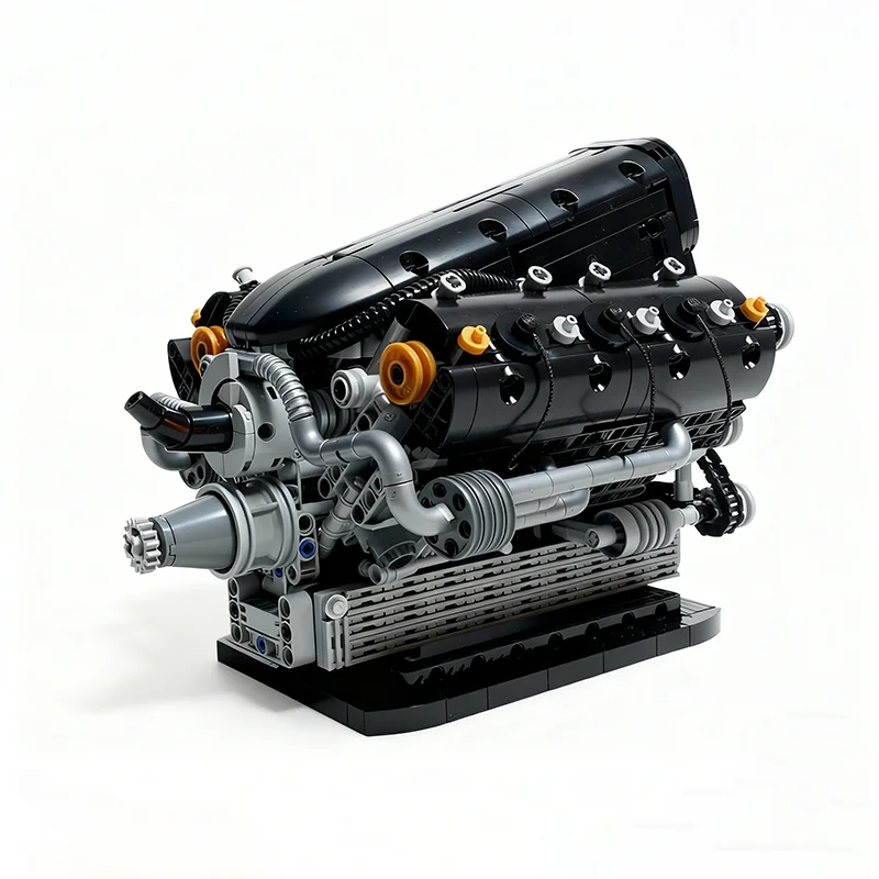 1265pcs MOC Hybride Motor Geïnspireerd Technisch Model Bouwstenen Architectuur Kerstcadeaus Speelgoed Idee Baksteen Onderwijs Kinderen