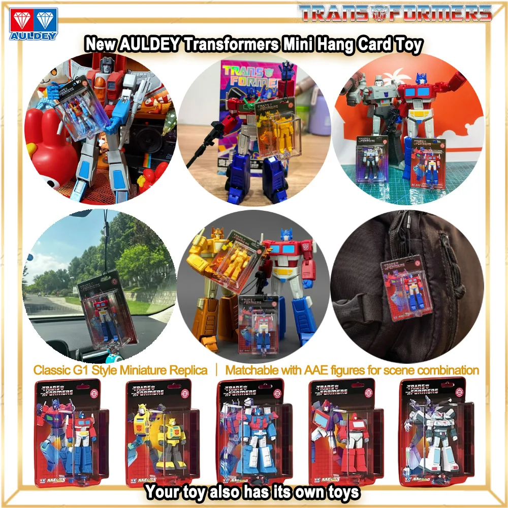 Novo Brinquedo Mini Transformers AULEDY Estilo Clássico G1 Réplica Miniatura Figura em Cartela Gold Optimus Prime Bumblebee Presentes em Cartela