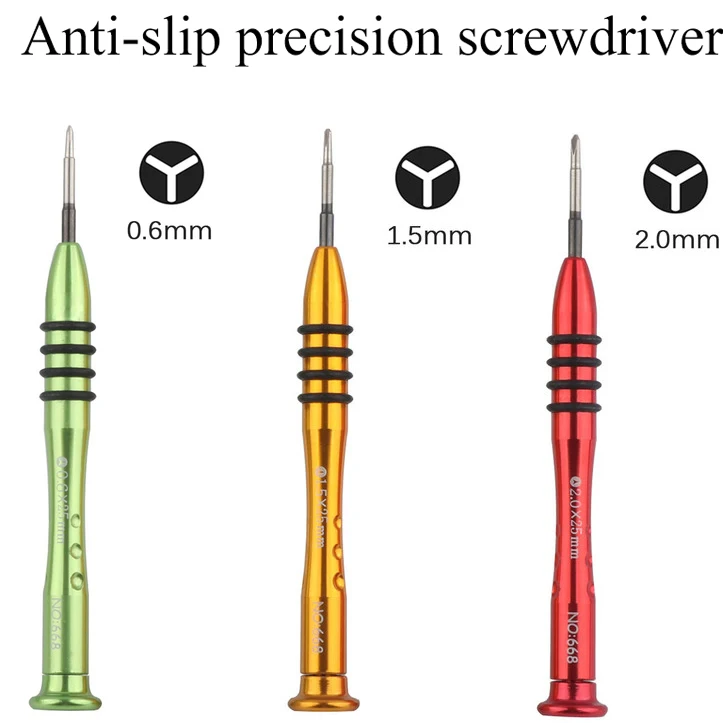 0.6mm 1.5mm 2.0mm Y Tip Triwing Screwdriver for Nintendo Switch JoyCon for iPhone 7 8 Plus for Samsung Gear S3 Smartwatch Repair