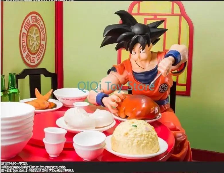 

Spot Bandai SHF Wukong Восьмиточечная полная упаковка Столовая Ресторан Аксессуары В наличии