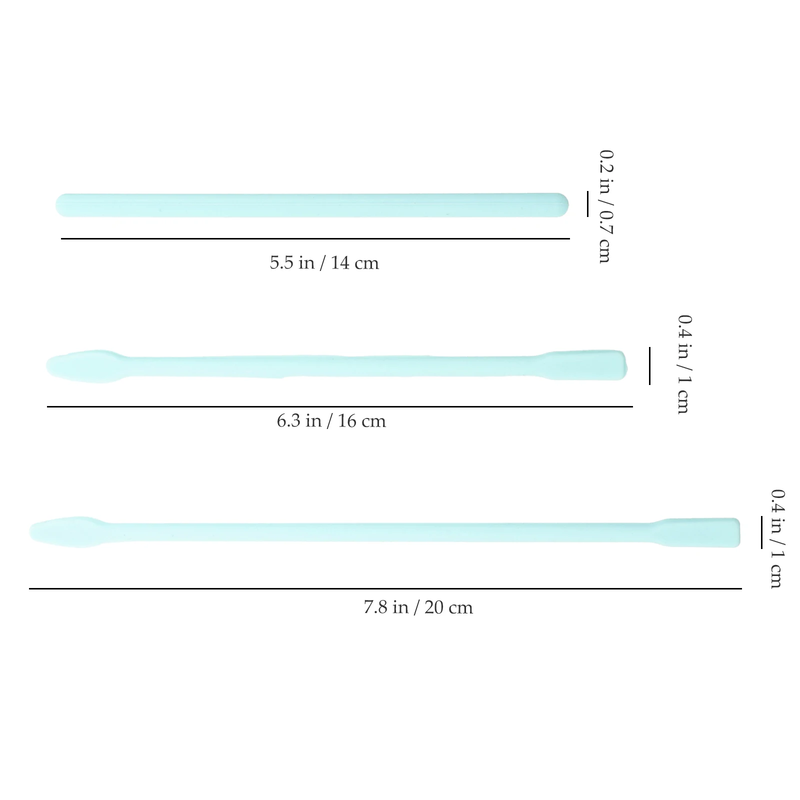 

3pcs Stir Sticks 14CM 16CM 20CM Blue Reusable Resin Mixing Tools Jewelry Craft Supplies Epoxy Paint Stirrer Rods Mixer