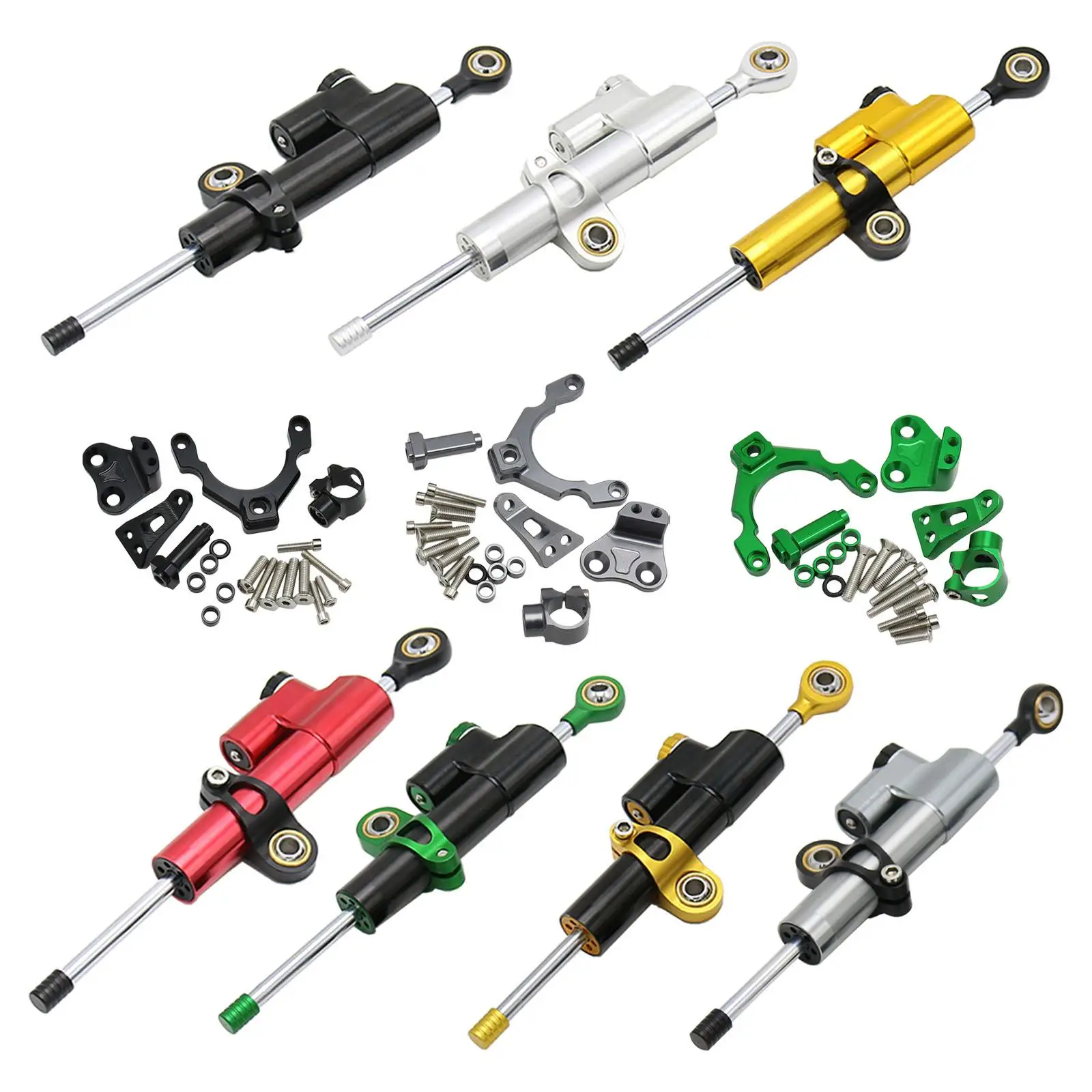 

Damper Stabilizer Holder Adjustable Alloy Bracket Motorcycle Control Parts Universal for Motorbike Z