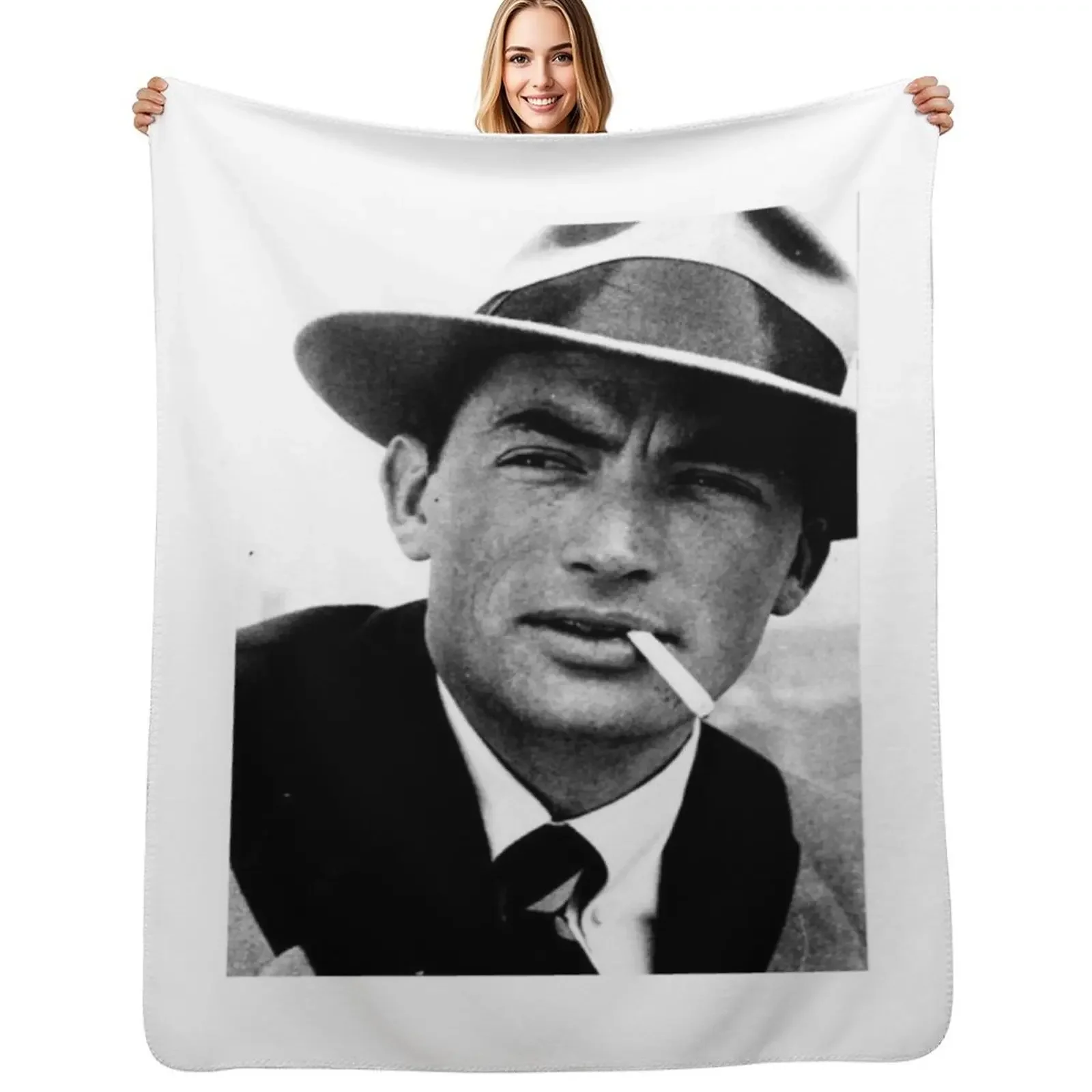 

Gregory peck Throw Blanket Picnic Decorative Sofa Soft Big Blanket