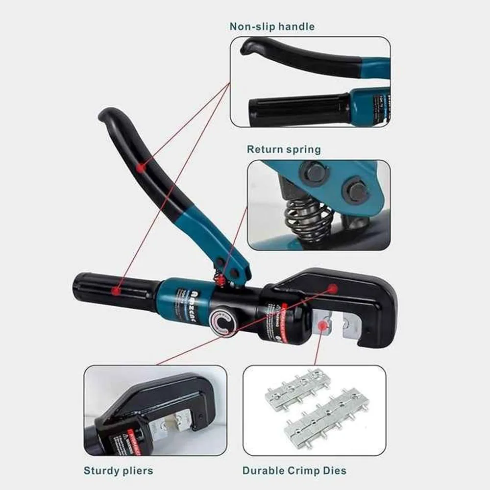 70mm² Hexagonal Crimping Mold Battery Cable Crimping Tool Electrical Terminal Cable Wire Tool in Box Packaging