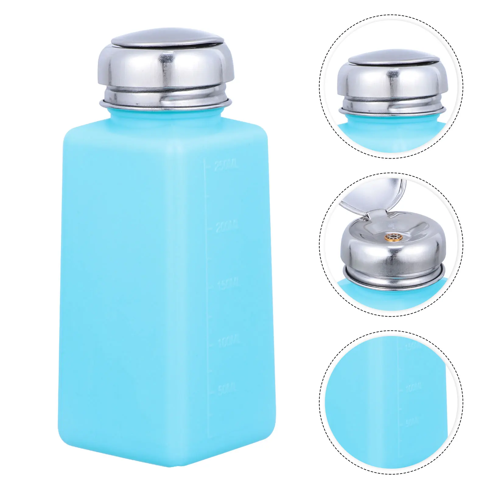 

2 Pcs Pump Alcohol Bottle Reusable Pumping Dispenser Portable Push Down Alcohol Dispenser Leak Proof Camping Trip Beaker