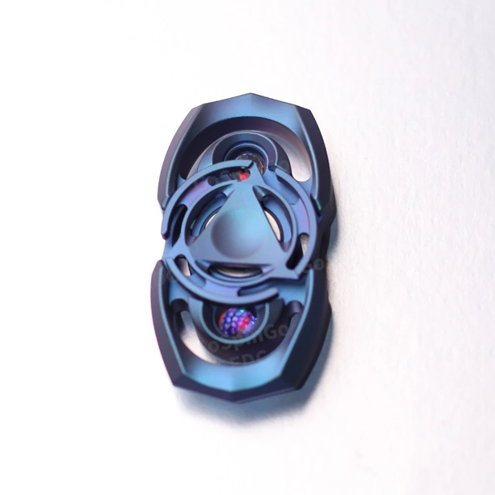 INSITU EDC 스타게이트 피젯 스피너 지르코늄 피젯 토이 성인용 불안 완화 장치 이중 블레이드 피젯 스피너