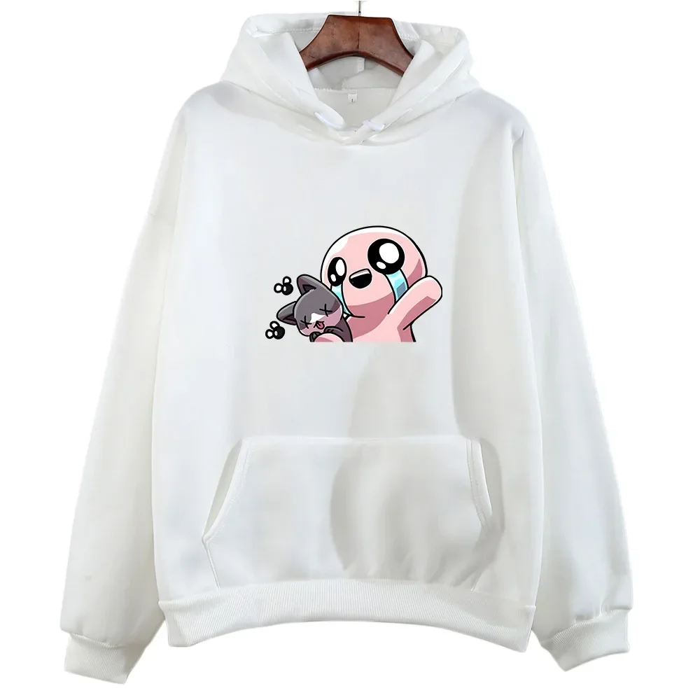 Roguelike The Binding of Isaac Anime Hoodie WOMEN Kawaii/Cute Sweatwear Couple Sweatshirt Autumn/Winter Printing Korean Style