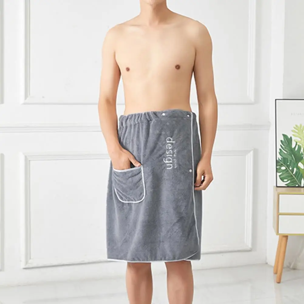 Shower Wrap Women Men Fast Drying Wearable Bath Towel Shower Spa Towel Wrap Body Beach Bathroom Bathrobe Robe Sauna Towels Skirt