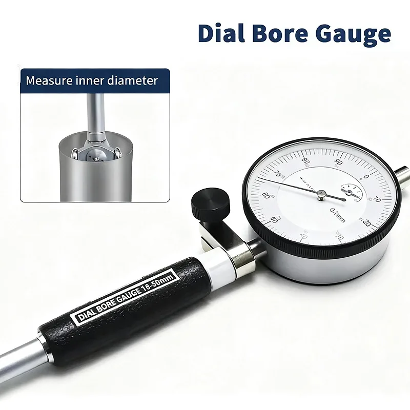 Dial bore gauge Indicator sets18-160mm 3pcs deep hole inside diameter inner Internal long range big size small large suit
