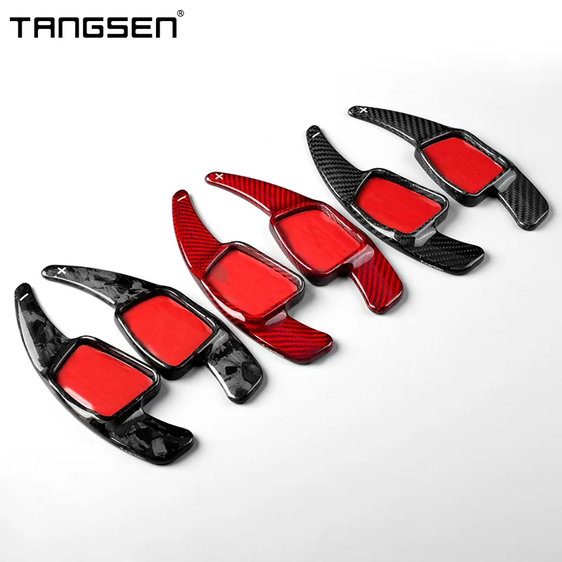 Carbon Fiber Steering Wheel Paddle Shift Compatible For Audi A4 A3 S3 A5 S4 S5 Q5 SQ5 Q7 Q8 SQ7 SQ8 TT TTS Car Accessories