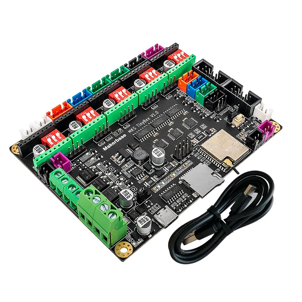 MKS-Placa-mãe TinyBee Impressora 3D, V1.0, ESP32, WiFi, MCU, 32Bit, Tela TFT, Função WiFi, WEB Placa de Controle, Tmc2209 Stepper Driver