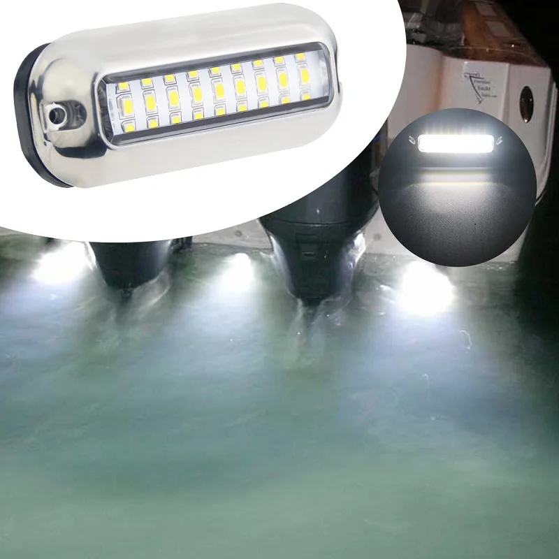 Lampa podwodna do łodzi, 27 LED, stal nierdzewna, wysoka jakość, o wysokiej jasności, wodoodporna IP68, akcesoria do jachtów.