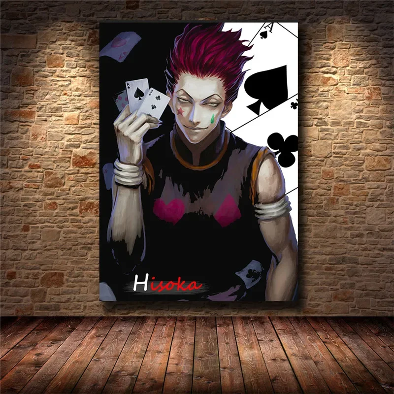 Anime Art Wall Mural Hunter X Hunter Hisoka Morow Poster Canvas Painting Living Room Boy's Bedroom Home Decor Unframed Cuadros