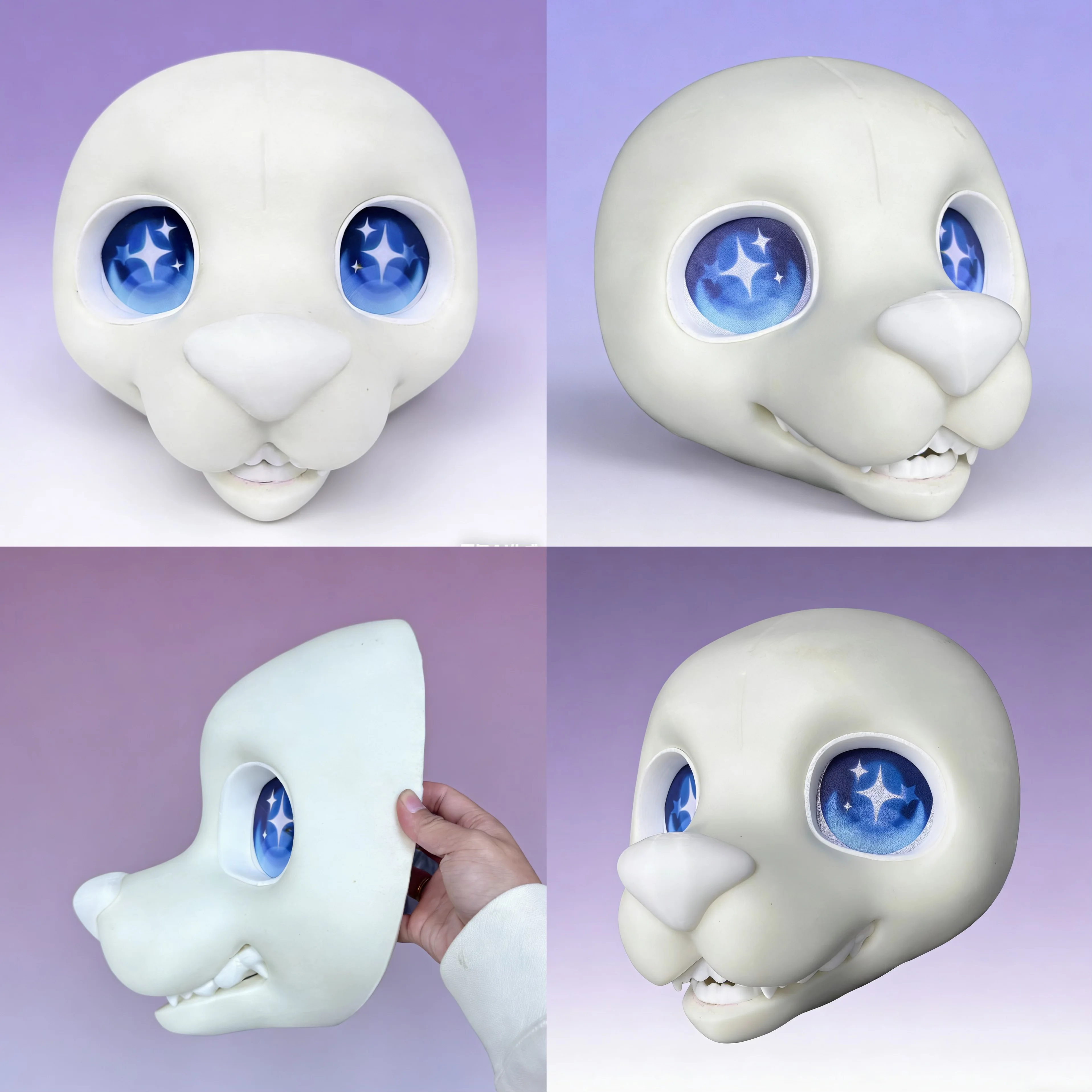 

Original Kemono Fursuit Headbase Foam Sponge Cute Animal Canine Skull Furry DIY Accessories Anime and Comic Exhibition Clothing