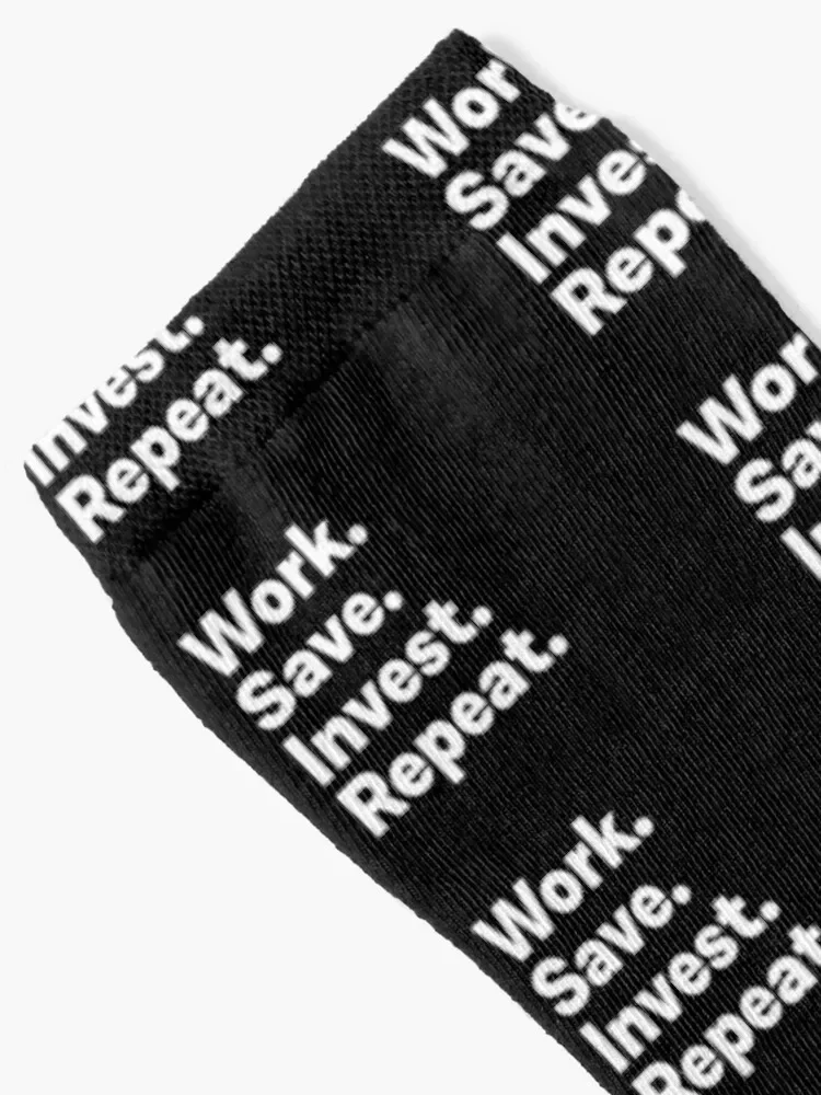 Work Save Invest Repeat Socks anti-slip Children's Hiking boots Men's Socks Women's