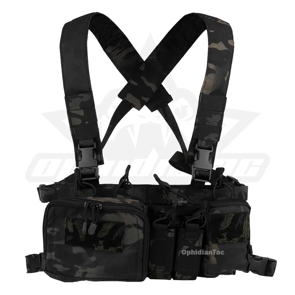 Outdoor Gear D3CRH Chest Mount Vest Equipment Extended Airsoft Vest Accessories Heavy Duty Airsoft Hunting Gear