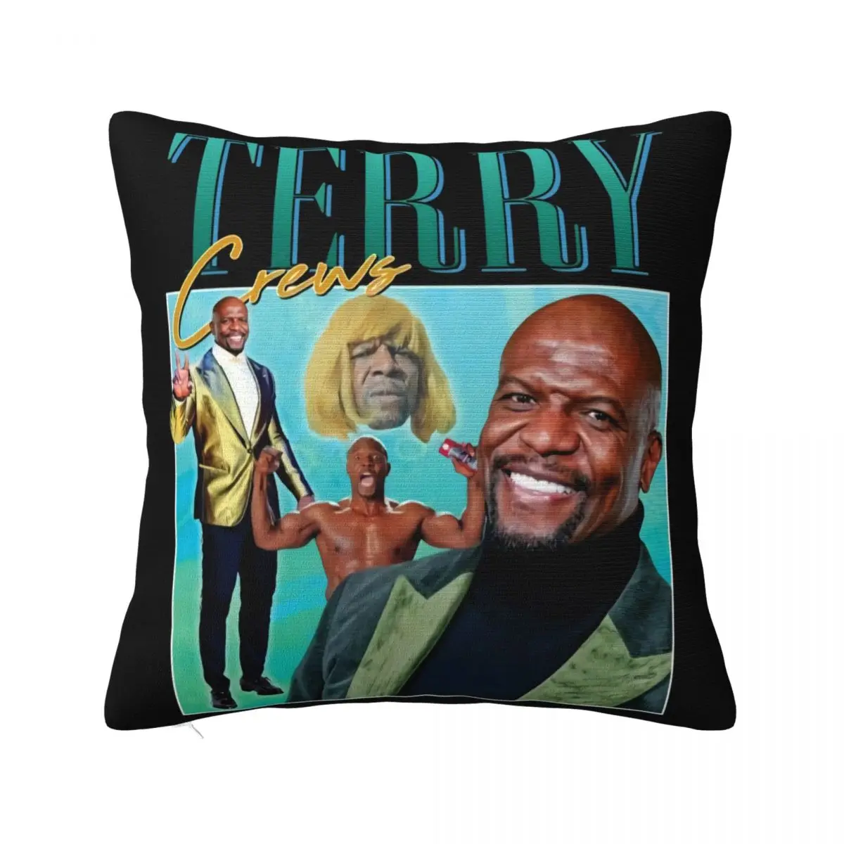 Terry Crews Homage Funny Gym 90S Retro Summer Unique Newest Movie Normal Youth Street Style Kawaii Adult Pillow Case