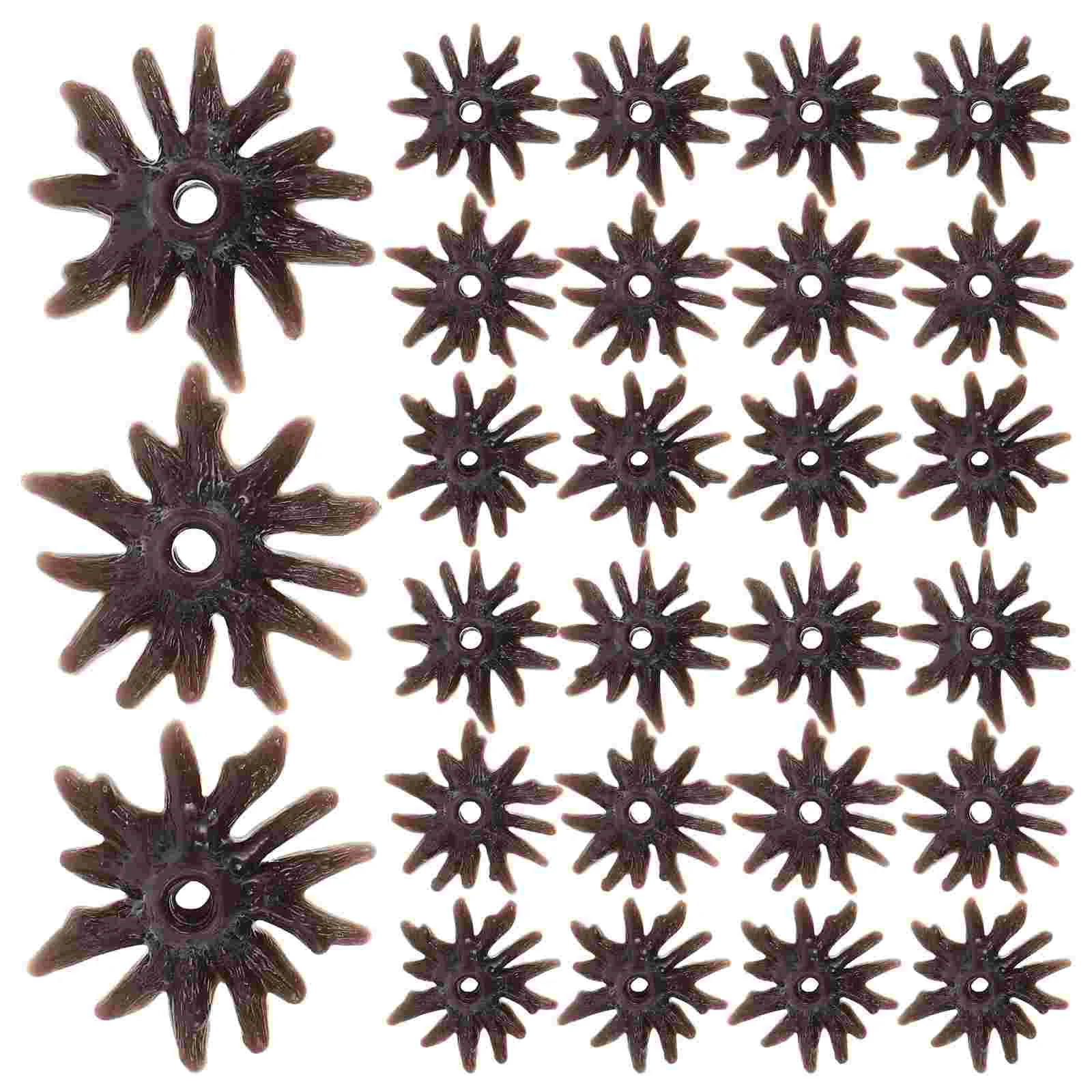 50 Pcs Model Tree Base Feet Architectural Accessories Christmas Stand Miniature Plastic Toy Xmas